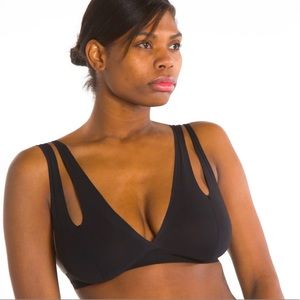 Nuudii Tee System Black Bralette in SS
